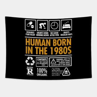 Born In The 1980s Funny Thirtysomething Fortysomething Tapestry