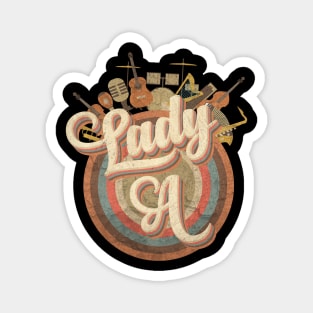 Music Tour Vintage Retro Style // LADY A Magnet