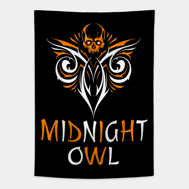 The Midnight Owl Tapestry by black8elise