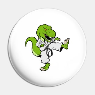 Comic TREX does karate Pin