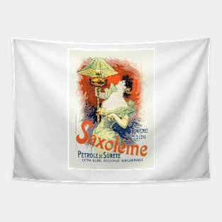 SAXOLEINE Petrol Lamp Advertisement Jules Cheret Art Nouveau Tapestry