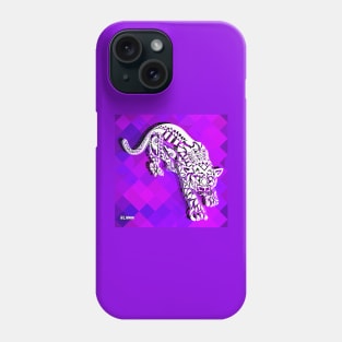 wild tiger in mandala ecopop jungle art Phone Case