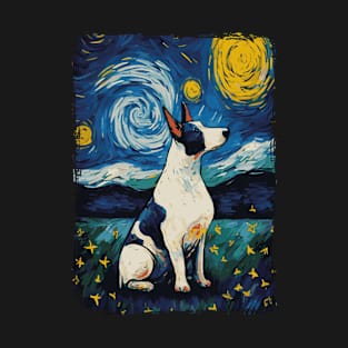 Bull Terrier Starry Night T-Shirt