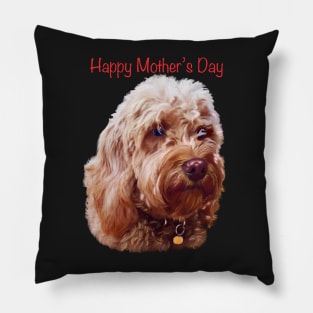 The best Mother’s Day gifts 2022, happy mother’s day- Cavapoo puppy dog  - cavalier king charles spaniel poodle, Cavoodle puppy love Pillow