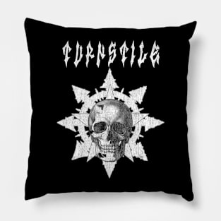 Turnstile skull Pillow