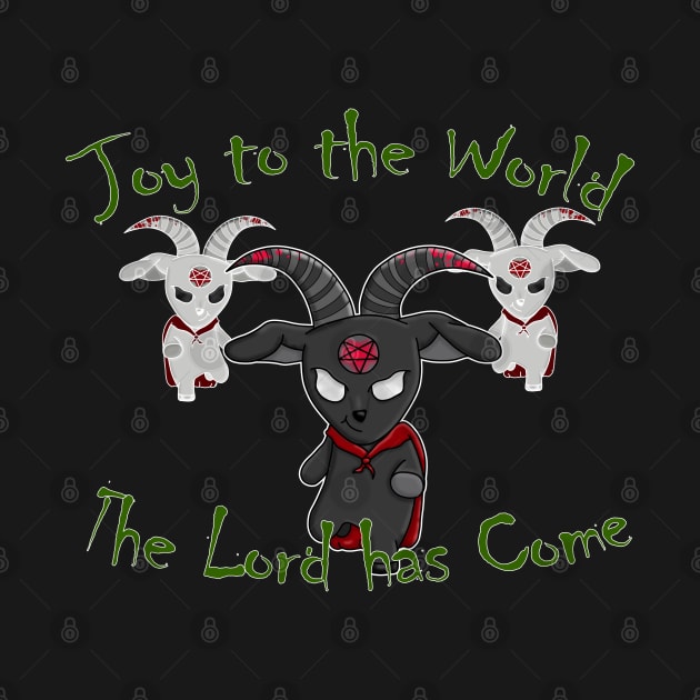 Hail Satan Christmas Goat by Wanderer Bat