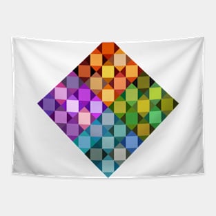 Abstract Tiles - rainbow Tapestry