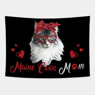 Maine Coon Cat Mom Funny Cat Lover Gift Tapestry