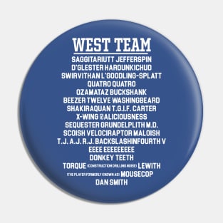 WEST TEAM --- East/West College Football Bowl Pin