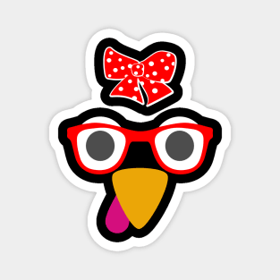 Cute Turkey Face Magnet