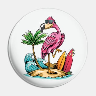 Flamingo Tshirt Women, Vacay mode Shirt Pin