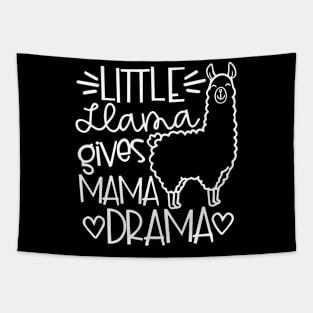 Funny Little Llama Gives Mama Drama Tapestry