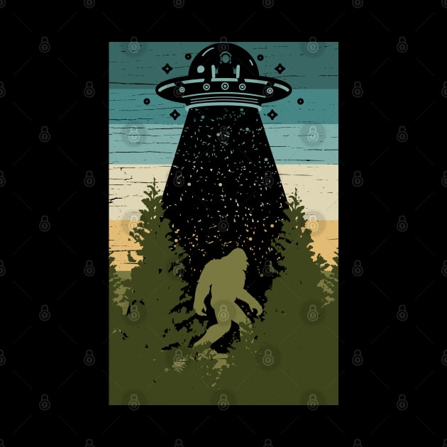 Bigfoot Ufo Abduction by Tesszero