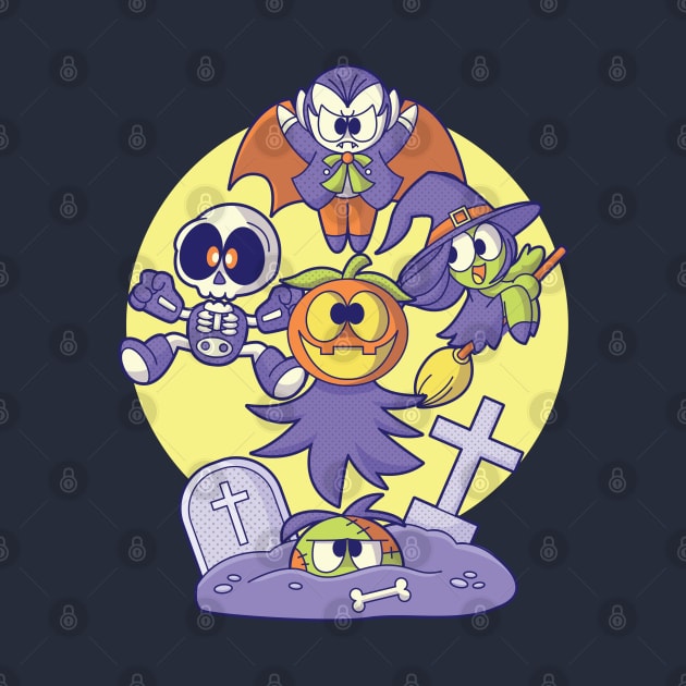 Spooky Halloween Ghoulies by Kappacino Creations