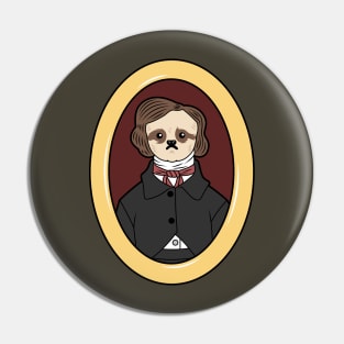 Edgar Allan Sloth Pin