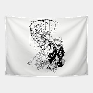 BULLET WITH BUTTERFLY WINGS 3 Tapestry