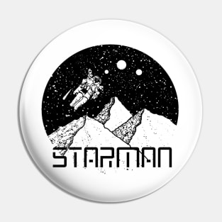 Astronaut Starman Mountains Pin