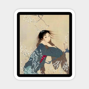 Ukiyo-e Japanese Winter Dream Magnet