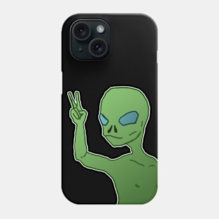 peace with aliens Phone Case