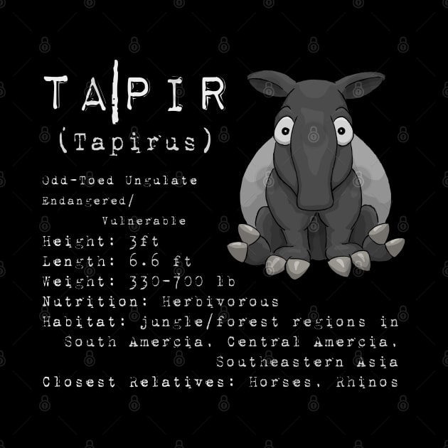 Profile Description Chubby Tapir Fact Sheet by SkizzenMonster