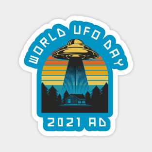 UFO World UFO Day 2021 Magnet