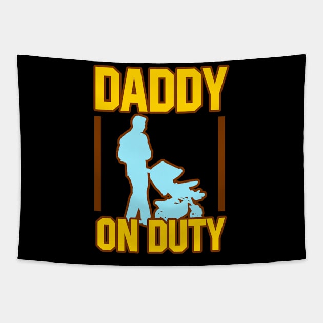 Dad husband dad family father Tapestry by OfCA Design