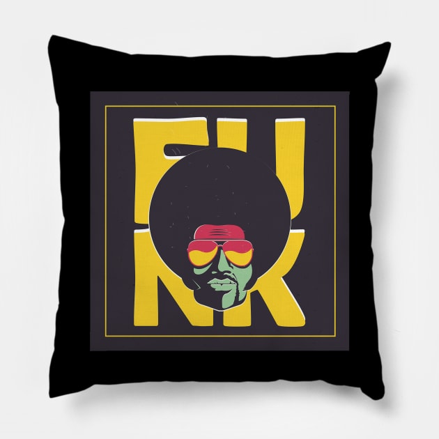 Disco Funk Pillow by TambuStore