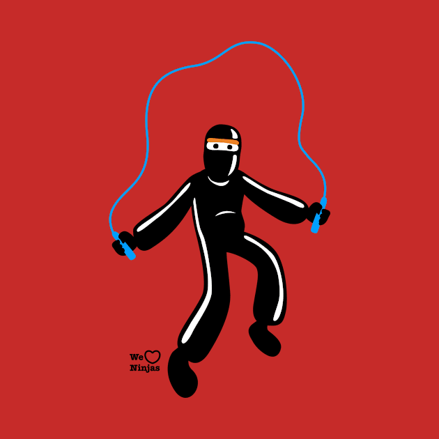 Ninja skipping with skipping rope! by weheartninjas