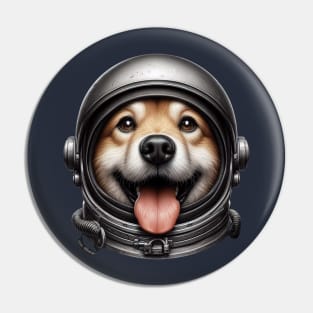 astronaut dog Pin