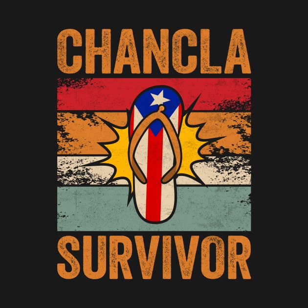 Chancla Survivor Retro La Chancla Puerto Rican by Alex21