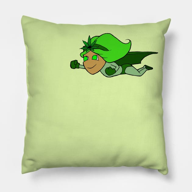 Ganja Girl Pillow by William Gilliam