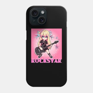 Rockstar Girl, Rock & Roll Girl, Cute Girl, Girl Power Phone Case