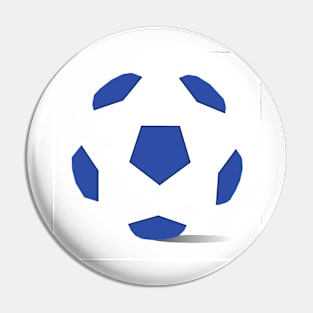 Football image in dazzling blue and white space Pin