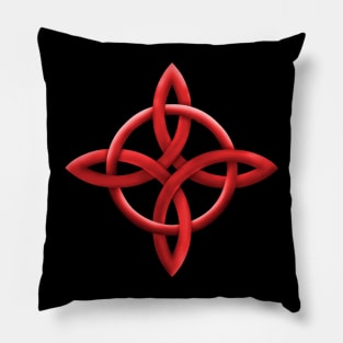 Red witch knot Pillow