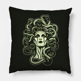 Gorgon Goddess Medusa by gnarly Pillow