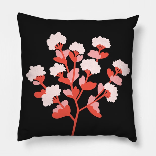 Cool Floral Pop Pillow by KristieMillan