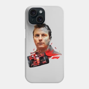 Kimi Raikkonen low poly II Phone Case