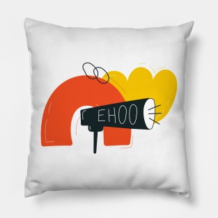 Modern Doodle announcement Pillow