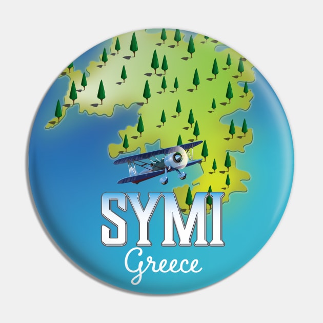 Symi Island Greece travel poster Pin by nickemporium1