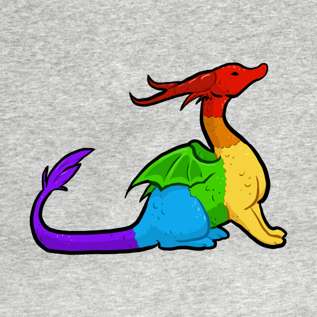 Discover Rainbow Pride Dragon - Pride - T-Shirt