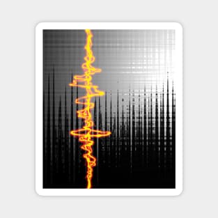 Sound Wave Grey Magnet