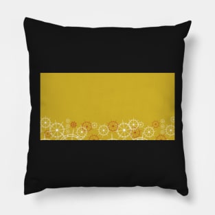 Ships wheel yellow Pillow