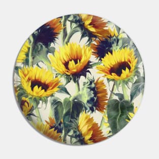 Sunflowers Forever Pin