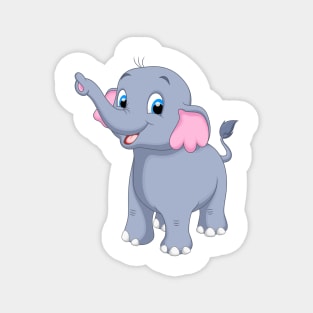 Cute Baby Elephant Magnet