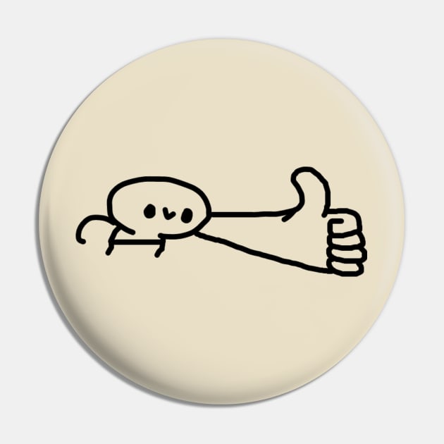 Thumbs Up Pin by CodePixel