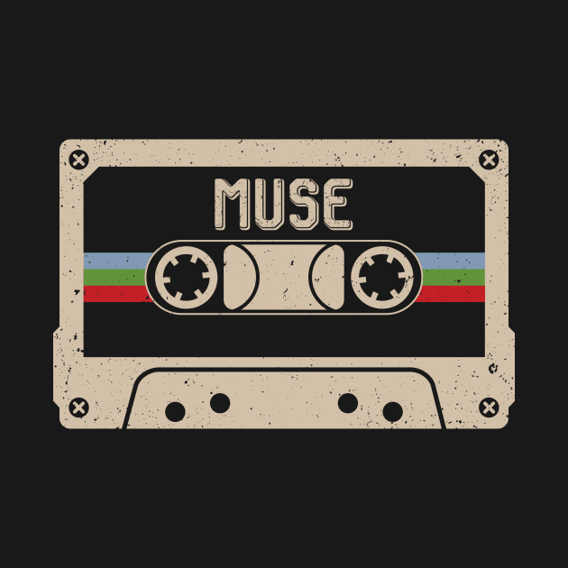 Personalized Muse Name Birthday Vintage Cassette Tape by Horton Cyborgrobot