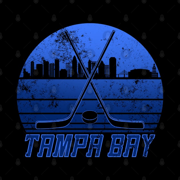 Retro Vintage Tampa Bay Hockey by Ruffeli