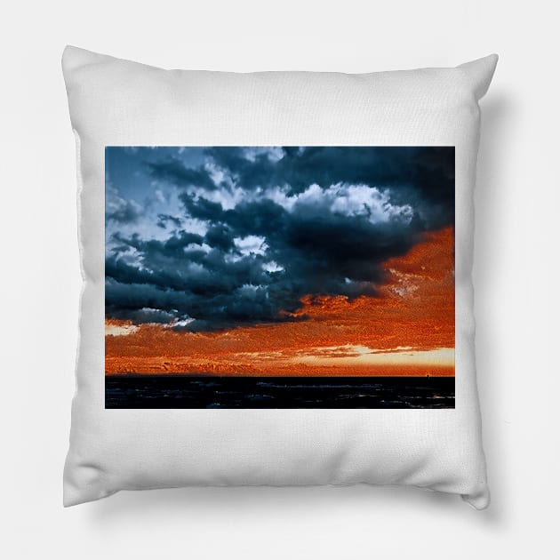 Sunset Cloud Pillow by Tovers