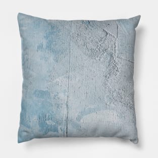 Blue Stucco | Rough Texture | Blue Vintage Background Pillow