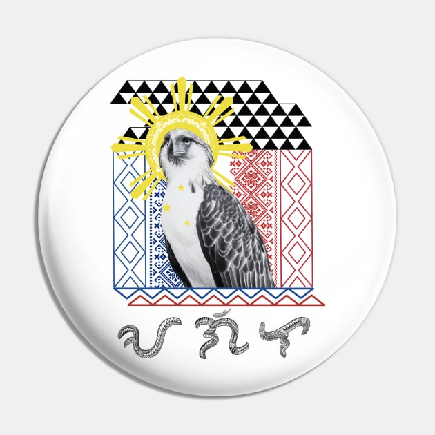 Philippine Eagle / Baybayin word Agila (Eagle) Pin by Pirma Pinas